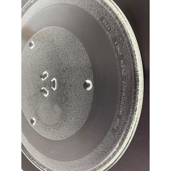 Microwave Glass Turntable Dish 13.5 inches Round with Plastic Turner C198 - Picture 4 of 12